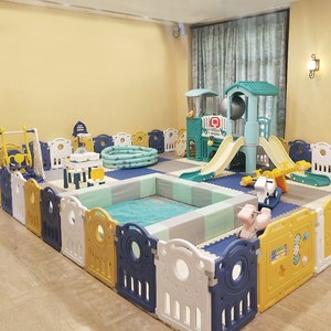 兒童樂園設備寶寶小型家庭家用游樂場室內游樂園秋千嬰兒游戲圍欄