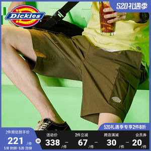 Dickies多口袋夏日工裝褲 男式夏季新品腰部褲袢設計短褲子8787
