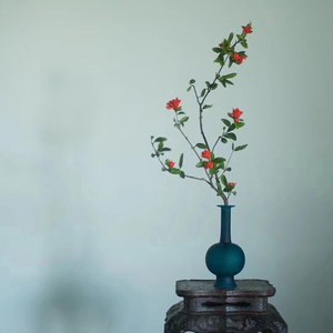 仿宋花瓶玻璃凈瓶文人花器古典新中式居家臺面日式包郵 閑趣別院