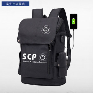 SCP基金会超自然恐怖生物收容所周边二次元男女背包双肩包