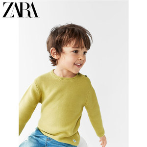ZARA 春装新款 男婴幼童 链式针法基本款针织衫毛衣 03337040511
