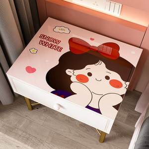 桌墊卡通兒童公主風床頭柜墊子pvc軟玻璃蓋布防滑茶幾墊臺布桌布