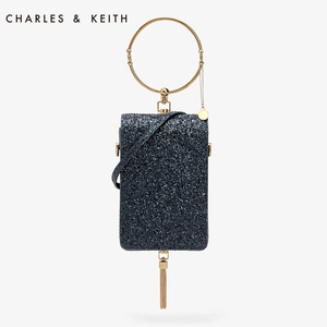 CHARLES＆KEITH单肩包CK2-70700678金属圆环手提时尚摩登女包