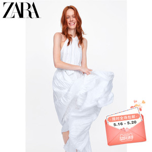 ZARA 新款 女装 亚麻长裙半身裙 02775580250