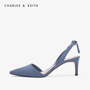 CHARLES＆KEITH低帮鞋CK1-61680029后绊带蝴蝶结饰女士奥赛鞋