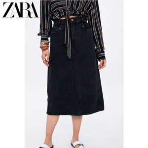 ZARA 新款 TRF 女装 迷笛牛仔裙半身裙 08197020807