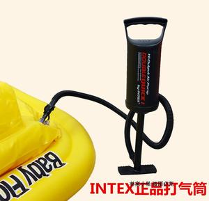 美国INTEX原装游泳圈省力打气筒水泳池手动充气泵气垫床吹气工具