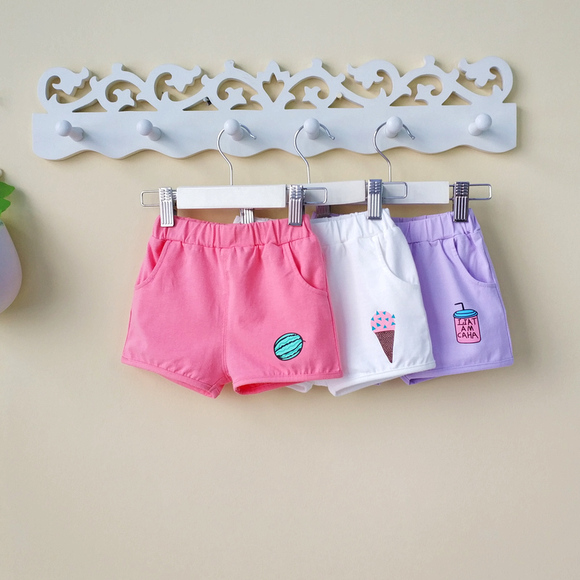 女宝宝短裤夏季热裤1-2-3-4岁女童装夏装夏天婴儿裤子外穿潮薄款0