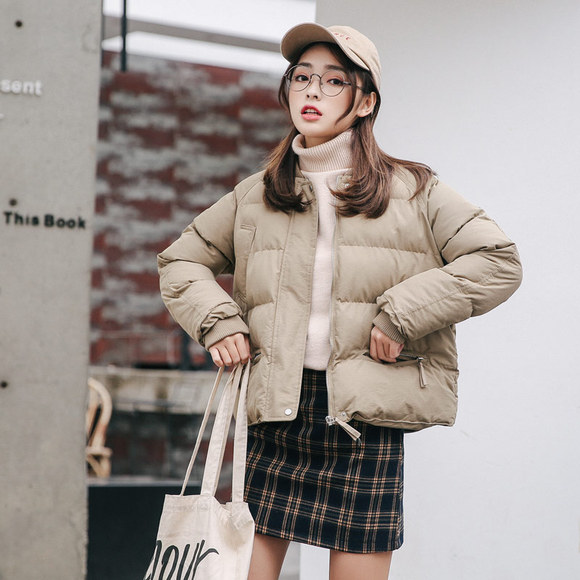 御都冬季新款2018韩版羽绒棉服短款面包服宽松棉袄女式加厚外套