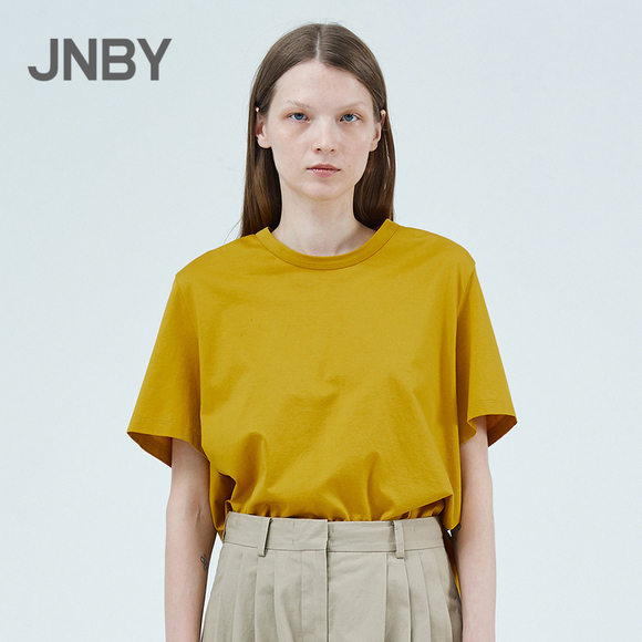 【商场同款】JNBY/江南布衣2019夏季新品短款圆领T恤女5J4610160