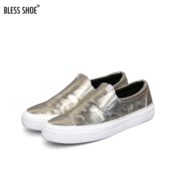 特价 Bless Shoe slip on gold camo 金银色低帮懒人鞋休闲鞋