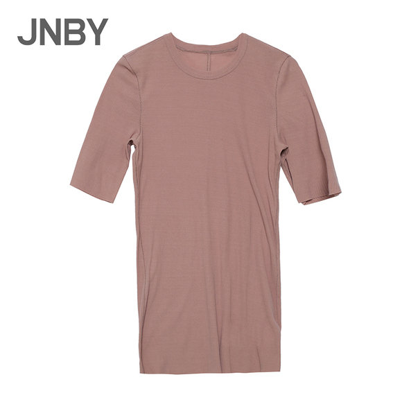 【商场同款】JNBY/江南布衣2019春新品短袖修身T恤女5JB612230