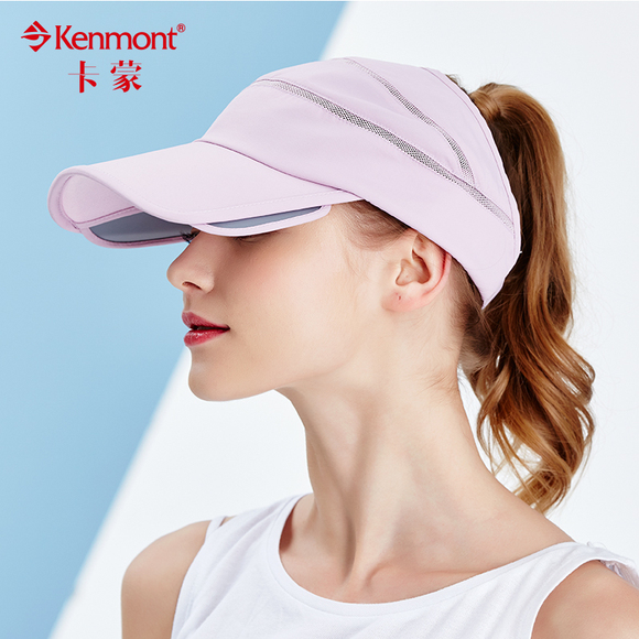 扎马尾帽子女夏天跑步遮阳帽防紫外线防晒速干户外运动空顶网球帽