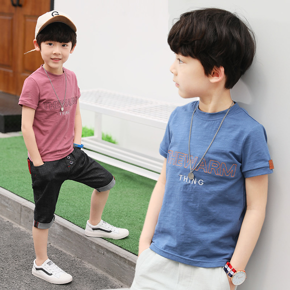 童装男童短袖t恤夏装2018新款潮中大童儿童半袖体恤上衣韩版11岁