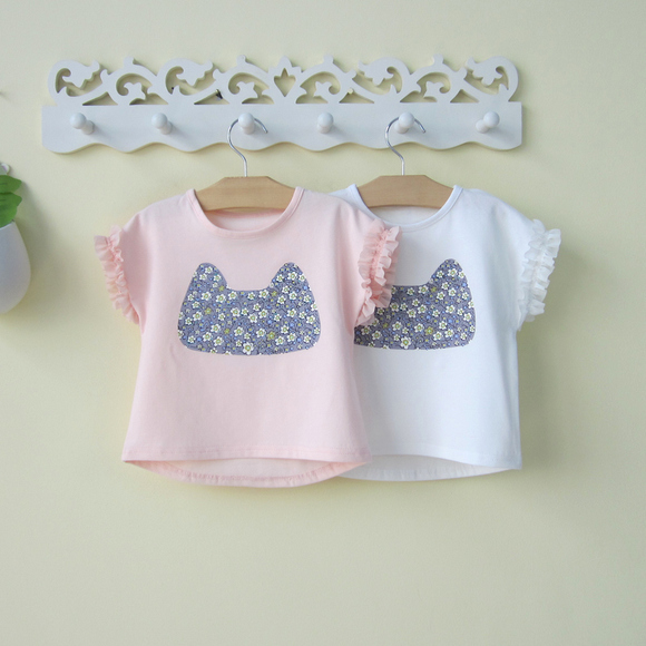 0一1-3岁小女童女宝宝夏装婴儿短袖T恤夏季公主上衣韩版洋气潮衣2
